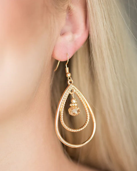 Reign On My Parade ~ Gold Earrings