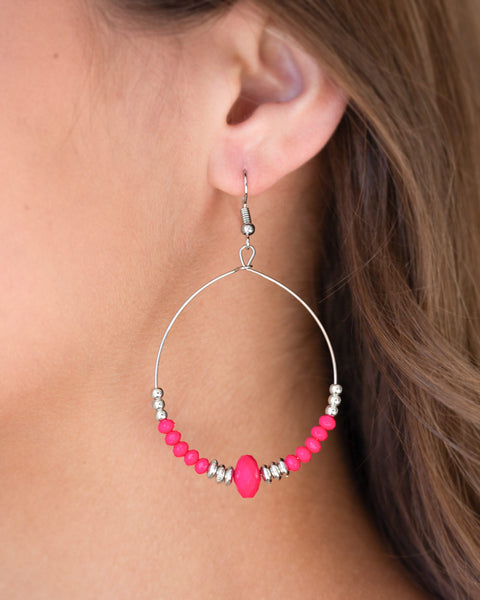 Retro Rural ~ Pink Earrings