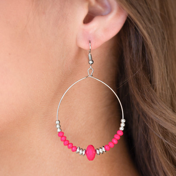 Retro Rural ~ Pink Earrings