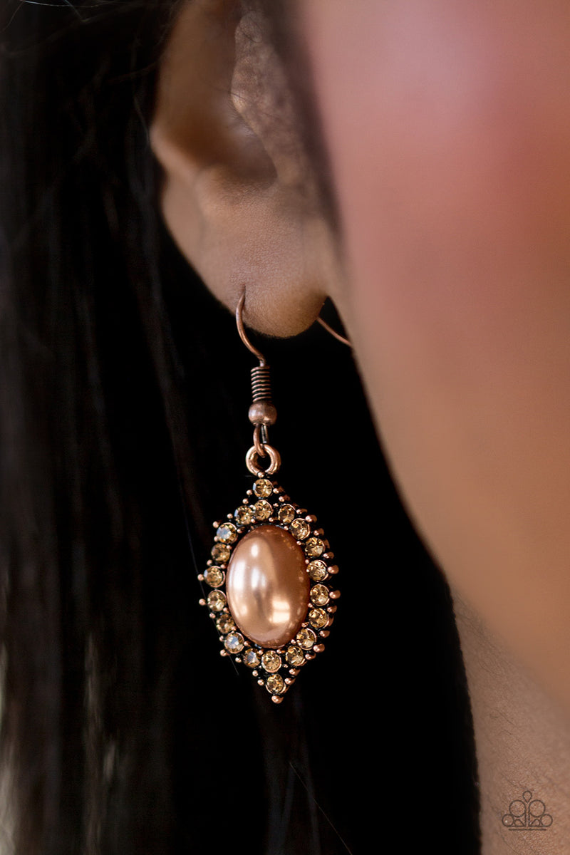 Right On Showtime ~ Copper Earrings