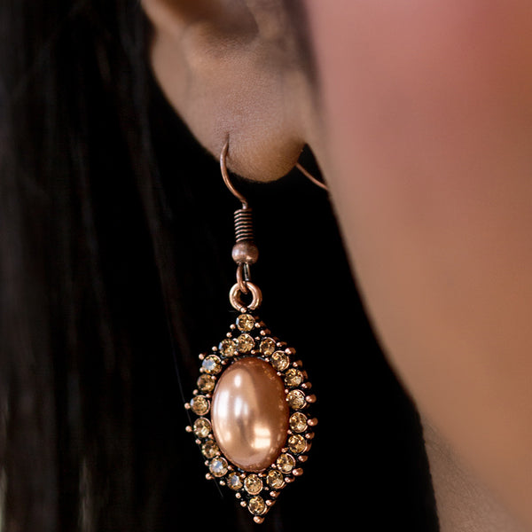 Right On Showtime ~ Copper Earrings