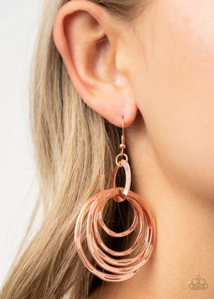 Ringing Radiance ~ Copper Earrings