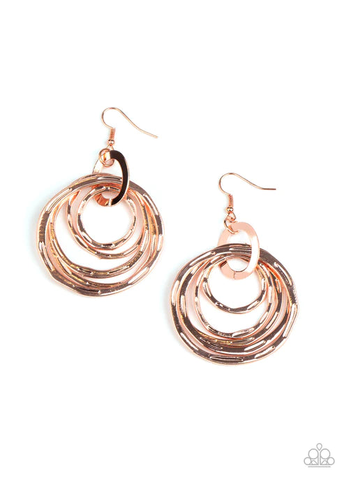 Ringing Radiance ~ Copper Earrings