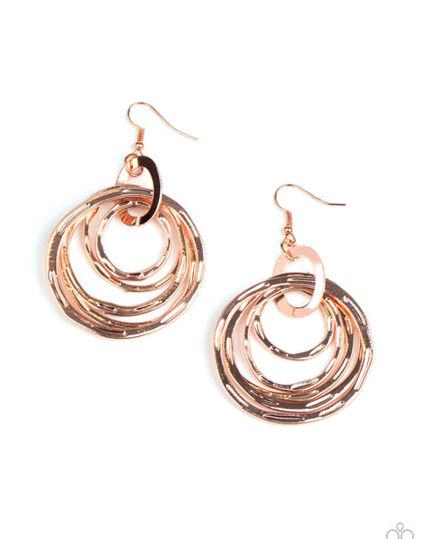 Ringing Radiance ~ Copper Earrings