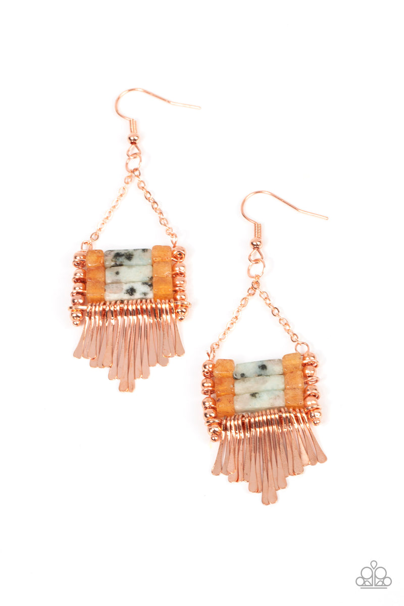 Riverbed Bounty ~ Copper Earrings