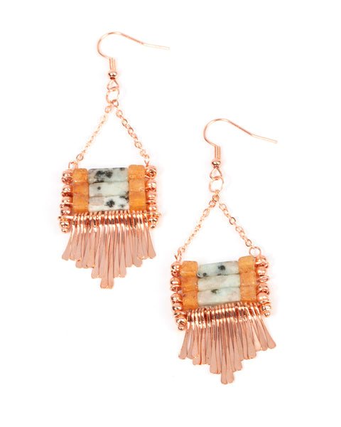 Riverbed Bounty ~ Copper Earrings