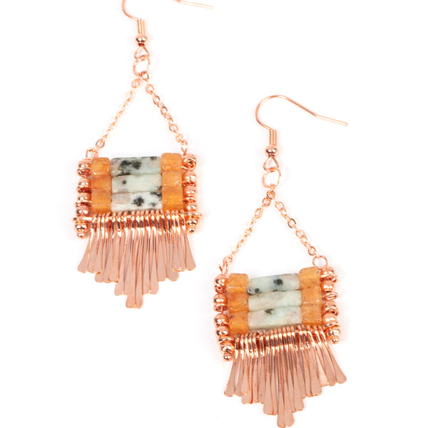 Riverbed Bounty ~ Copper Earrings