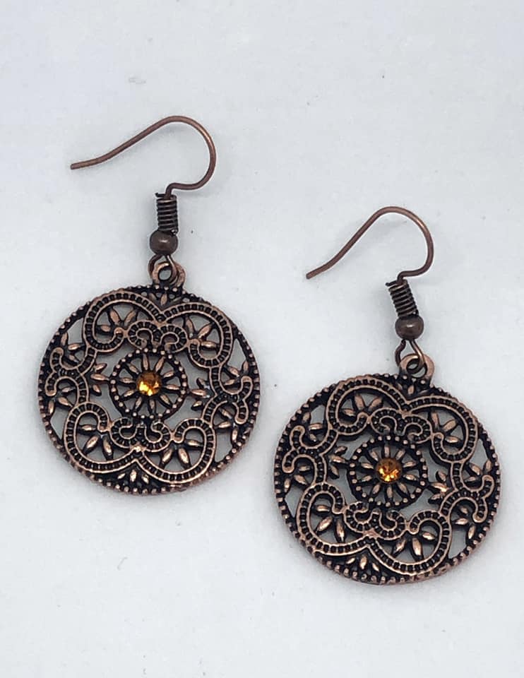 Rochester Royale ~ Copper Earrings