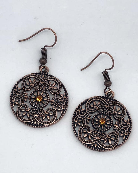 Rochester Royale ~ Copper Earrings