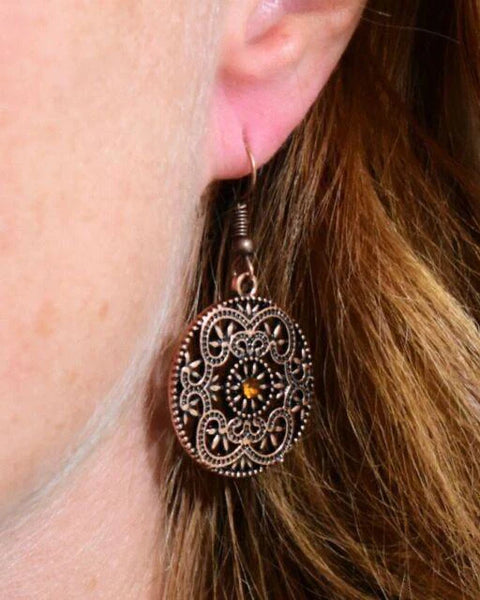 Rochester Royale ~ Copper Earrings