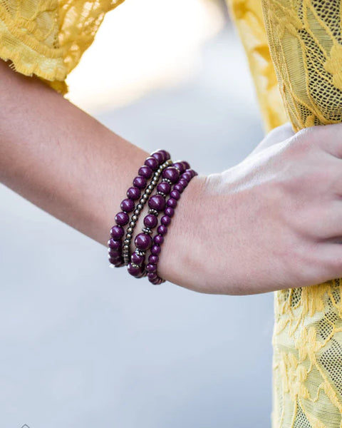 Rockin Rococo ~ Purple Bracelet