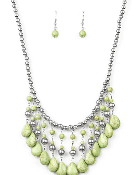 Rural Revival ~ Green Necklace