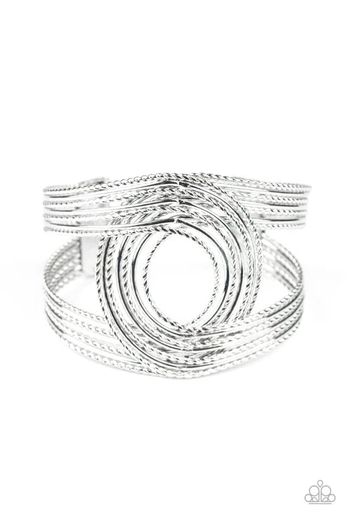 Rustic Coils ~ Silver Bracelet