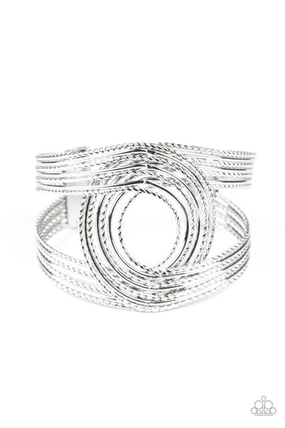 Rustic Coils ~ Silver Bracelet