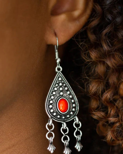 Sahara Song ~ Red Earrings