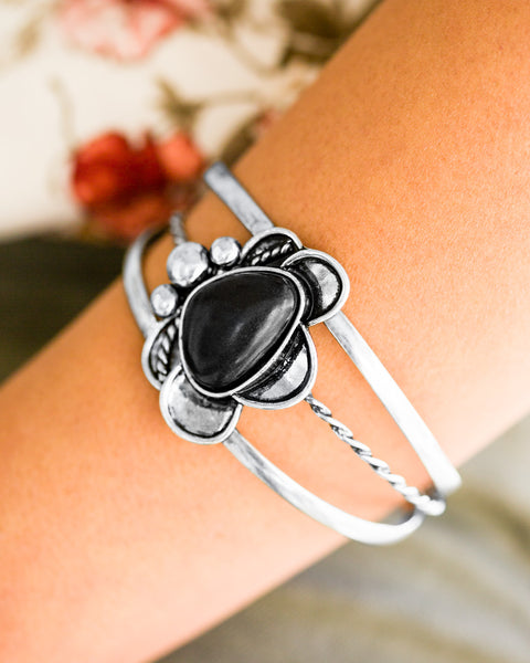 Sahara Sunflowers ~ Black Bracelet