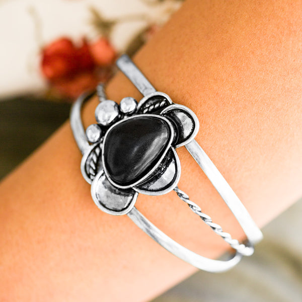 Sahara Sunflowers ~ Black Bracelet