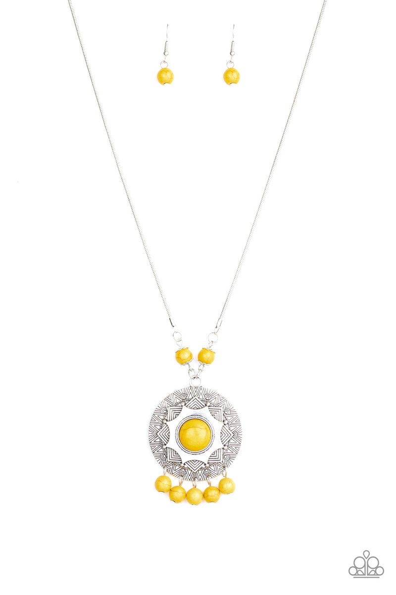 Santa Fe Garden ~ Yellow Necklace