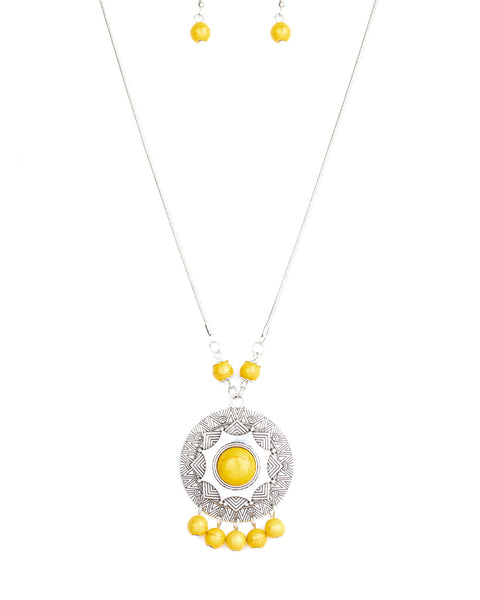 Santa Fe Garden ~ Yellow Necklace