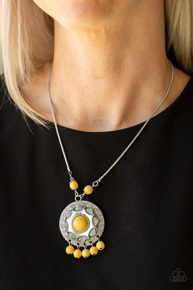 Santa Fe Garden ~ Yellow Necklace