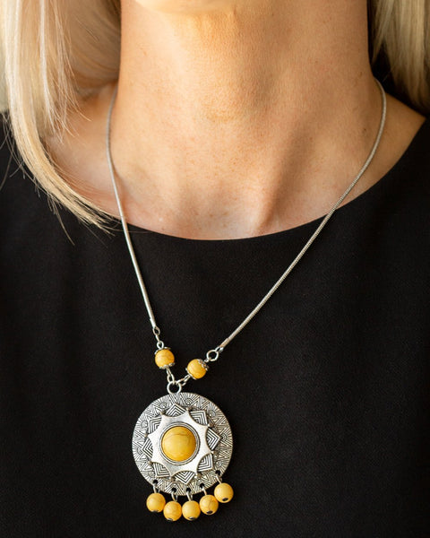 Santa Fe Garden ~ Yellow Necklace