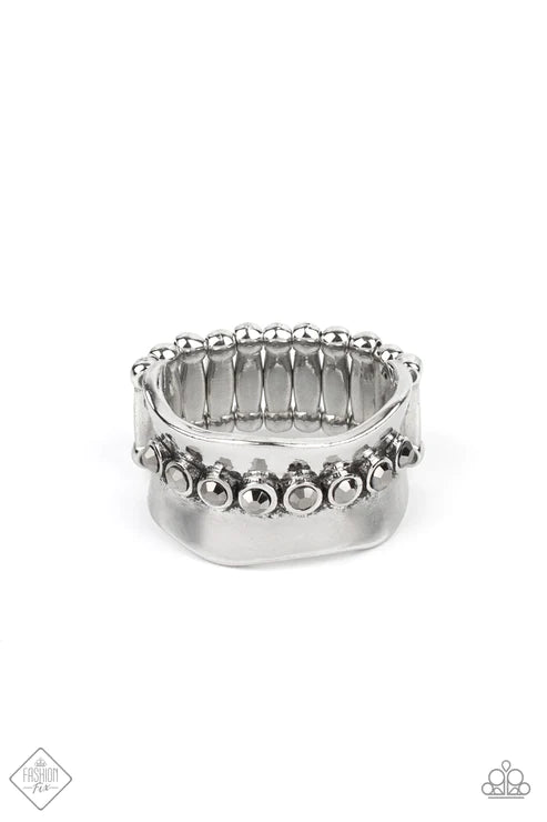 Scintillating Smolder ~ Silver Ring