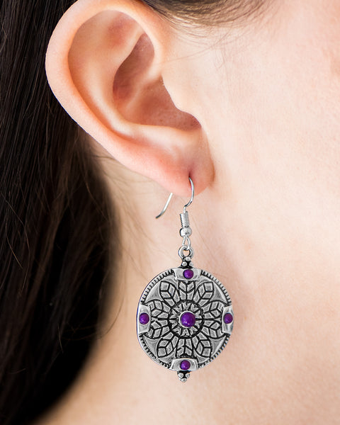 Second Spring ~ Purple Earrings