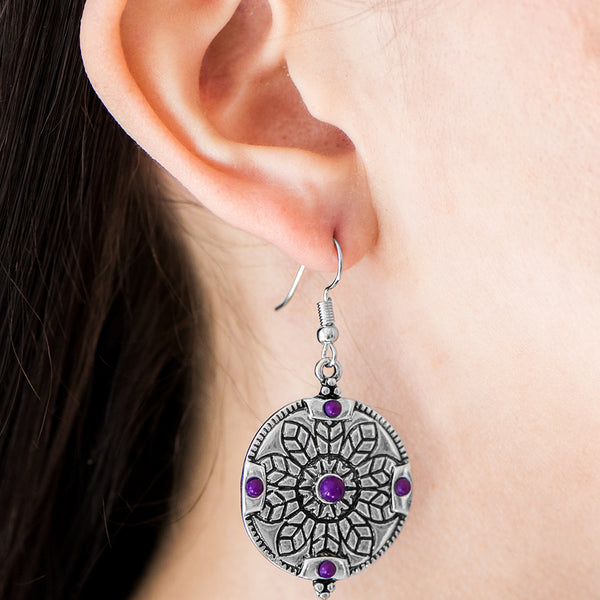 Second Spring ~ Purple Earrings