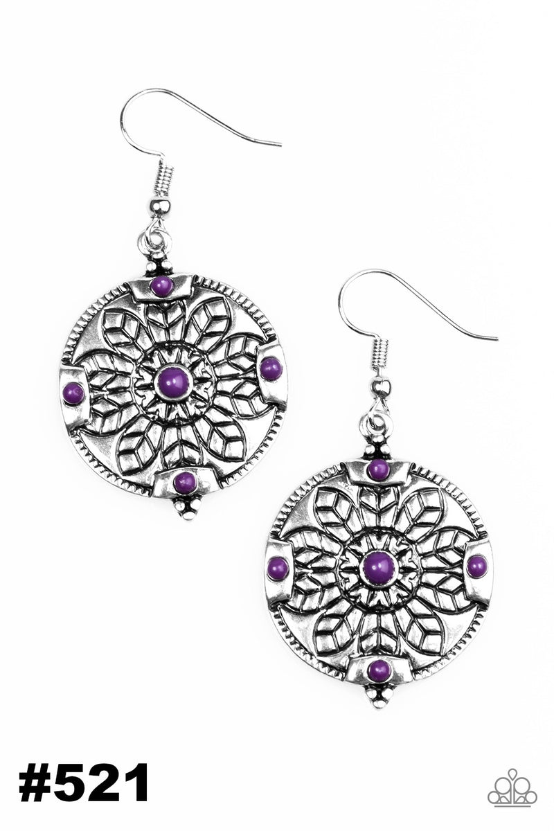 Second Spring ~ Purple Earrings