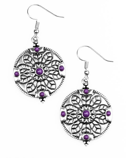 Second Spring ~ Purple Earrings