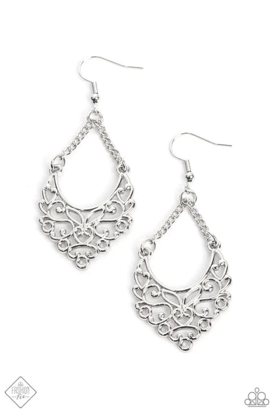 Sentimental Setting ~ Silver Earrings