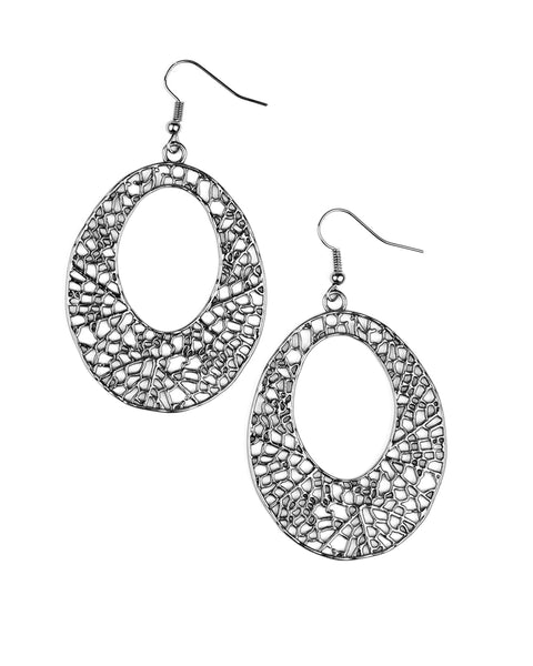 Serenely Shattered ~ Black Earrings