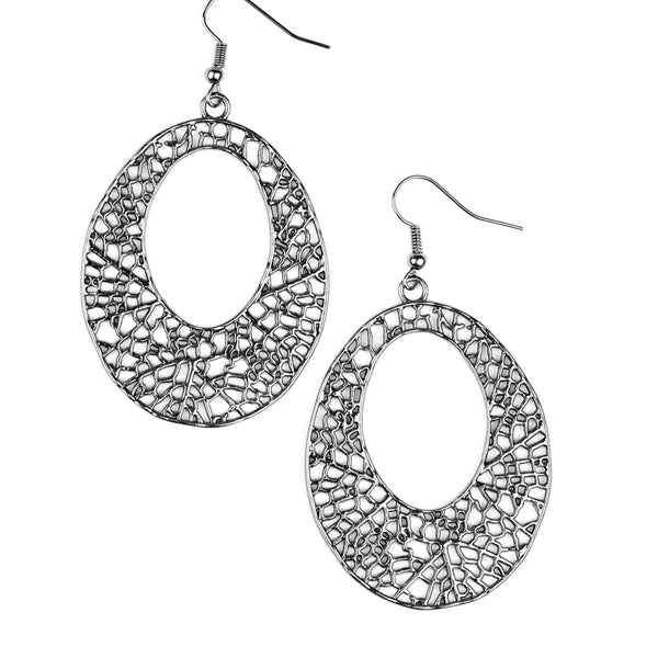 Serenely Shattered ~ Black Earrings