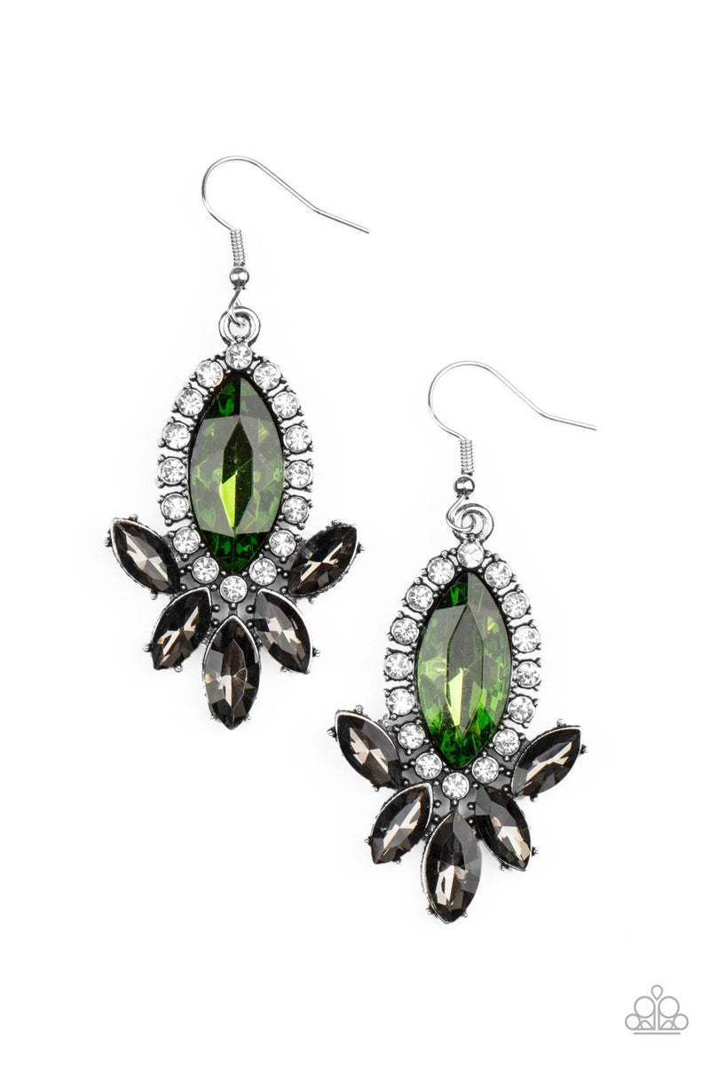 Serving Up Sparkle ~ Green Earrings