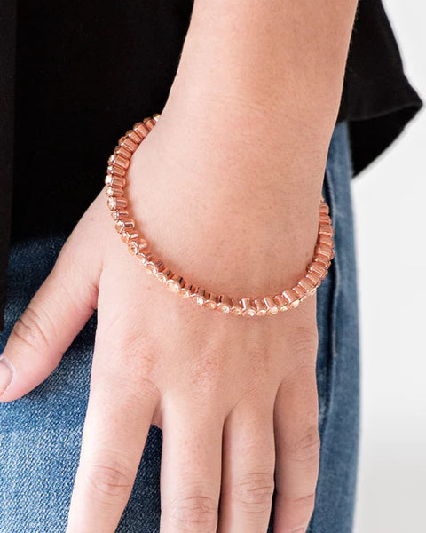 Seven Figure Fabulous ~ Copper Bracelet