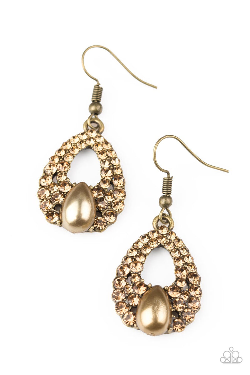 Share The Wealth ~ Brass Earrings