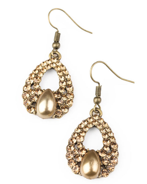 Share The Wealth ~ Brass Earrings