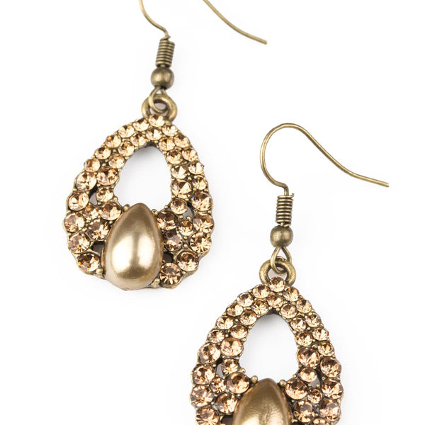 Share The Wealth ~ Brass Earrings