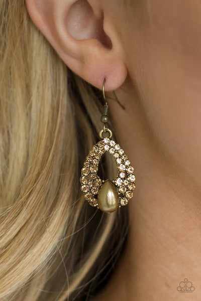 Share The Wealth ~ Brass Earrings