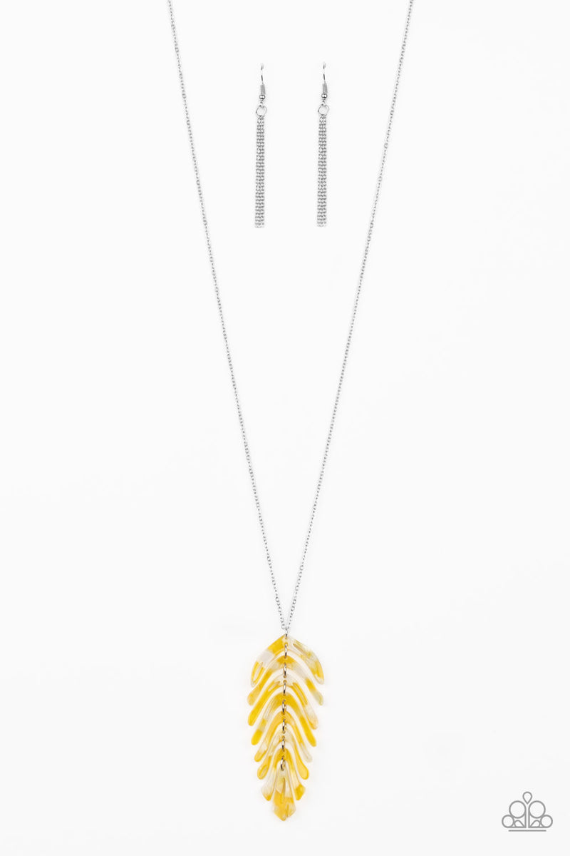 She QUILL Be Loved ~ Yellow Necklace