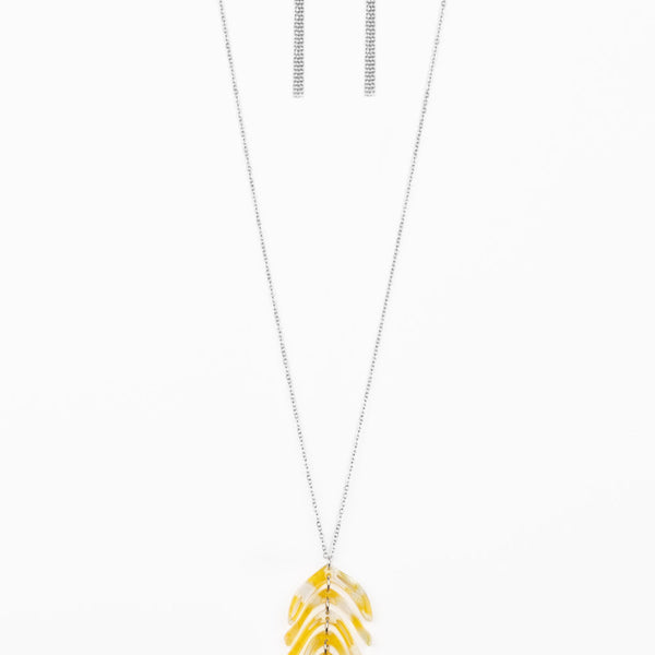 She QUILL Be Loved ~ Yellow Necklace