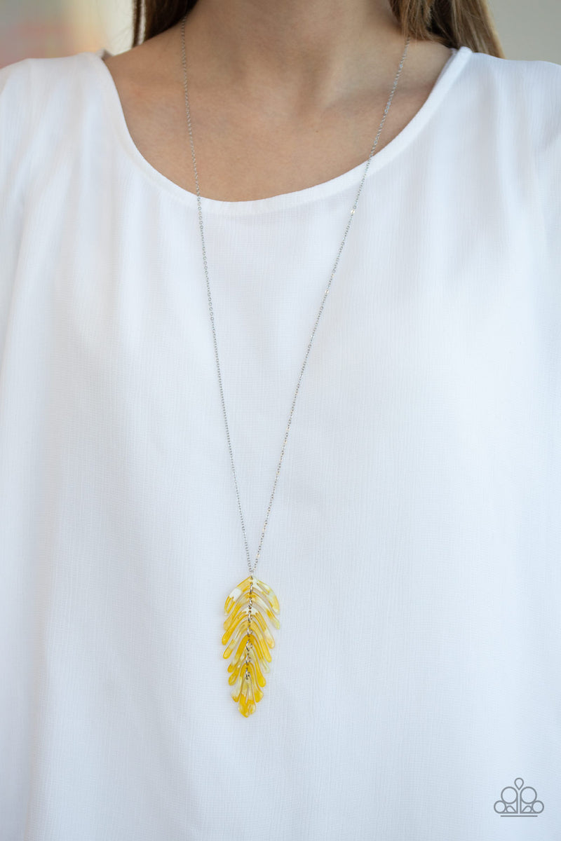 She QUILL Be Loved ~ Yellow Necklace