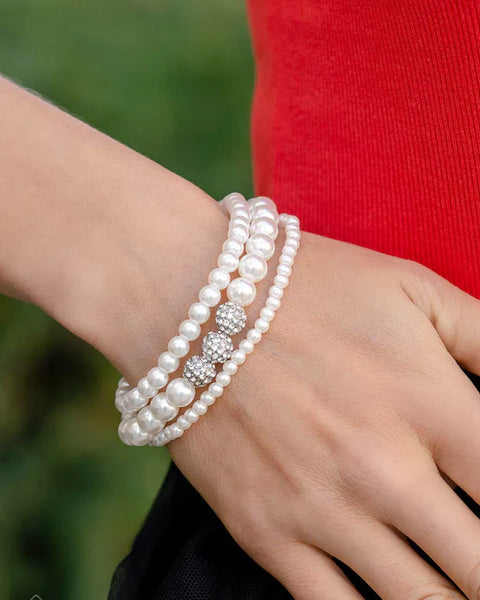 Showy Soprano ~ White Bracelet