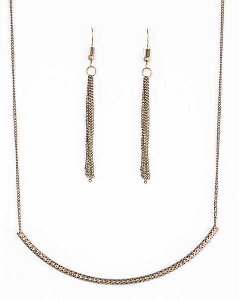 Slaying The Shimmer ~ Brass Necklace