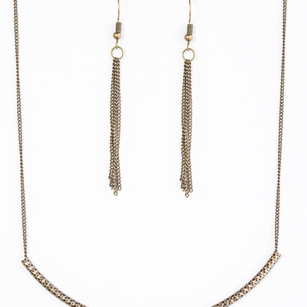 Slaying The Shimmer ~ Brass Necklace