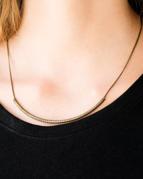 Slaying The Shimmer ~ Brass Necklace