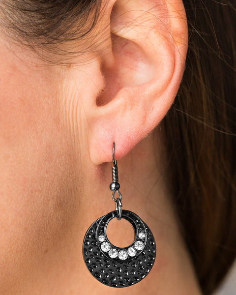 So Glam You Made It ~ Black Earrings