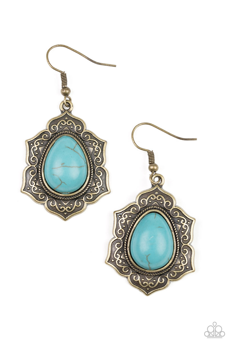 So Santa Fe ~ Brass Earrings