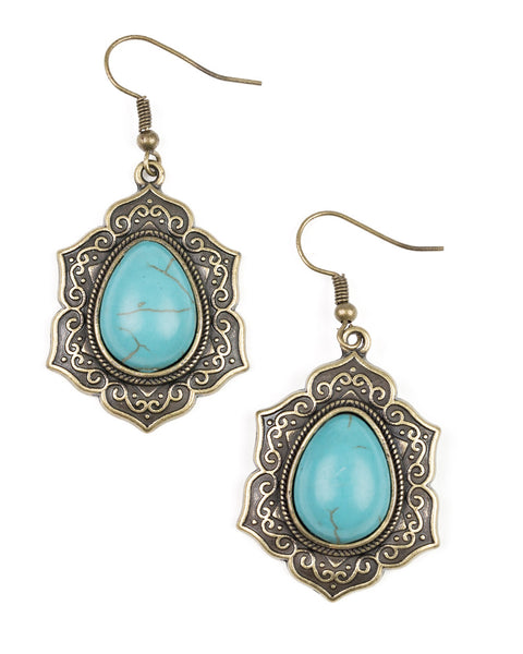 So Santa Fe ~ Brass Earrings