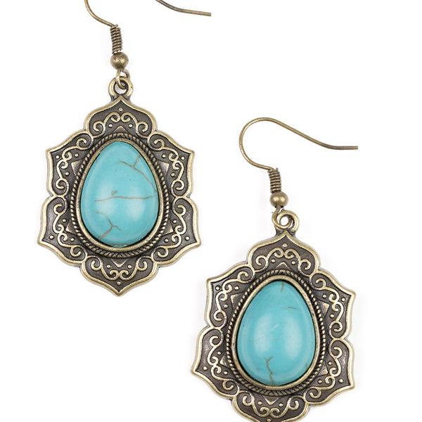 So Santa Fe ~ Brass Earrings